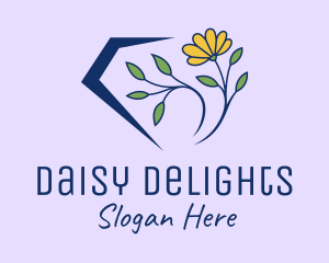 Daisy Flower Diamond  logo