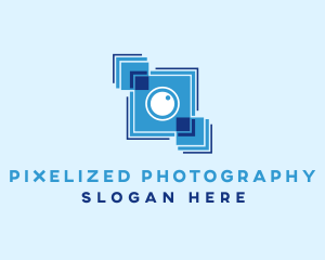 Lens Camera Photography logo design