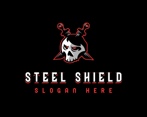 Skull Sword Weapon logo