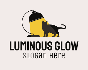 Cat Lamp Lighting Furniture logo design