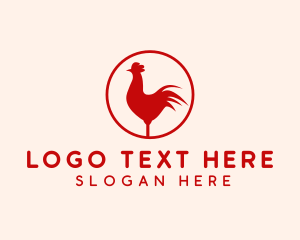 Rooster Red Chicken  logo