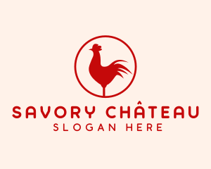 Rooster Red Chicken  logo design