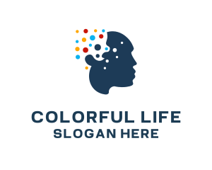 Colorful Mind Psychology logo design