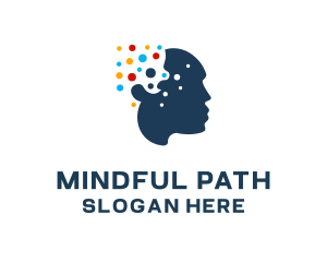 Colorful Mind Psychology logo design