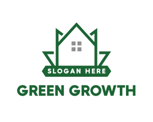 Green Leaf House logo design