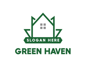 Green Leaf House logo design