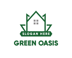 Green Leaf House logo design