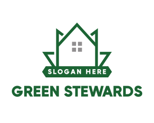 Green Leaf House logo design