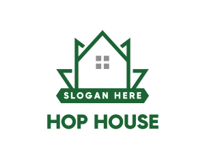 Green Leaf House logo design