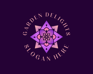 Wellness Flower Garden logo design