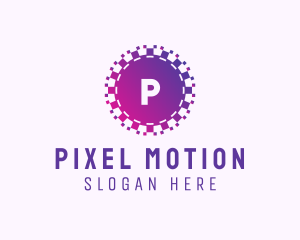 Purple Pixel Tech App logo design