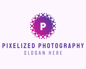 Purple Pixel Tech App logo design