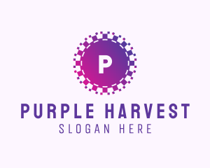 Purple Pixel Tech App logo design