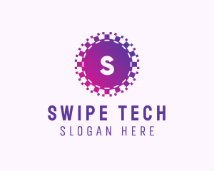 Purple Pixel Tech App logo design