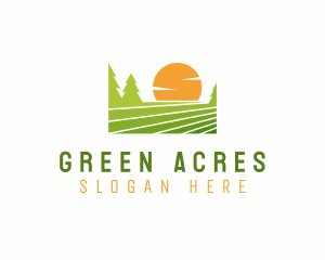 Organic Farming Field logo design