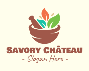 Organic Salad Bowl logo design