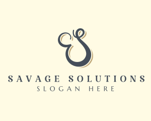 Luxury Business Letter S logo design