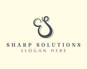 Luxury Business Letter S logo design