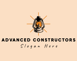 Elegant Antique Lamp logo design