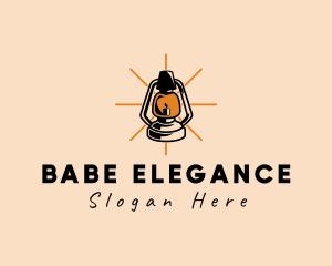 Elegant Antique Lamp logo design