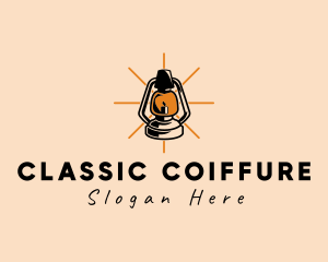 Elegant Antique Lamp logo design