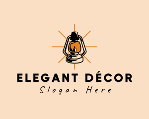 Elegant Antique Lamp logo design