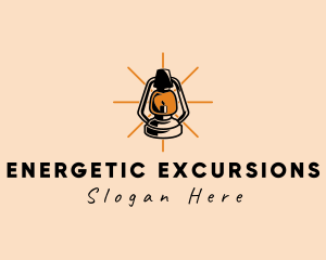 Elegant Antique Lamp logo design