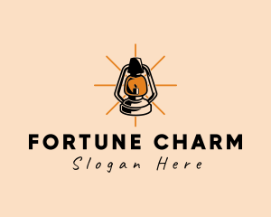 Elegant Antique Lamp logo design