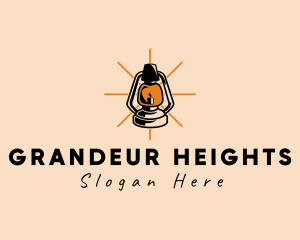 Elegant Antique Lamp logo design