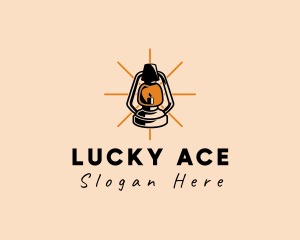 Elegant Antique Lamp logo design