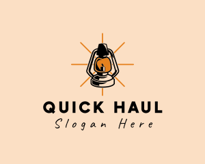 Elegant Antique Lamp logo design