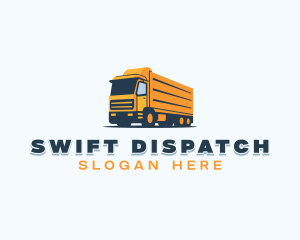 Shipping Freight Truck logo design