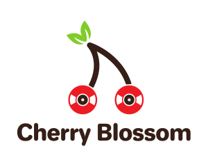 Cherry Music Record logo design