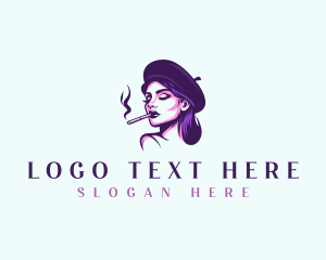 Smoking Gorgeous Woman  logo