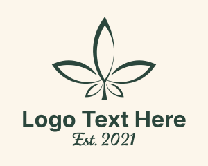 Medical Weed Leaf logo