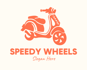 Vintage Vespa Scooter logo