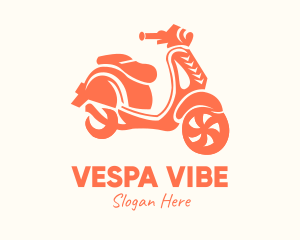 Vintage Vespa Scooter logo