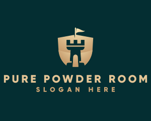 Tower Shield Castle logo design