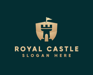 Tower Shield Castle logo design