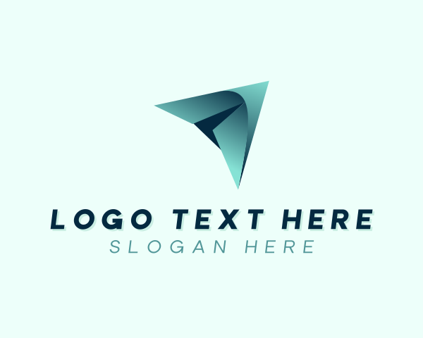 Paper Plane logo example 4