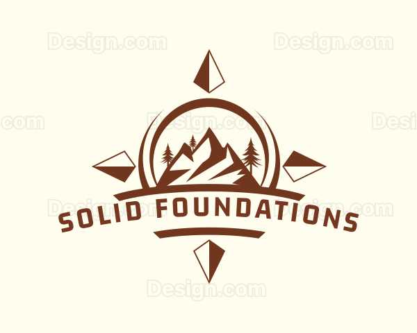 Mountain Expedition Compass Logo