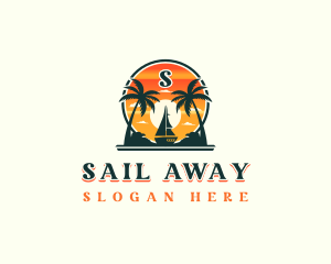 Sail Cruise Travel logo design