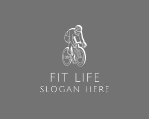 Biking Cyclist Sports  logo