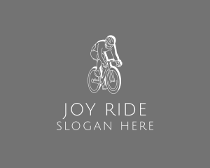 Biking Cyclist Sports  logo design