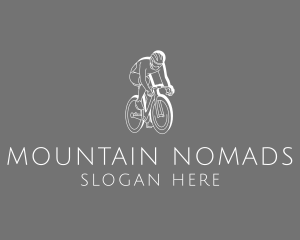 Biking Cyclist Sports  logo design