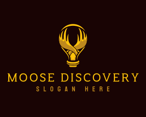 Moose Antler Lightbulb logo