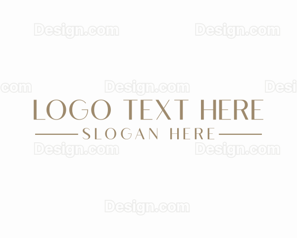 Elegant Minimalist Wordmark Logo