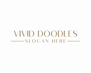 Elegant Minimalist Wordmark logo design