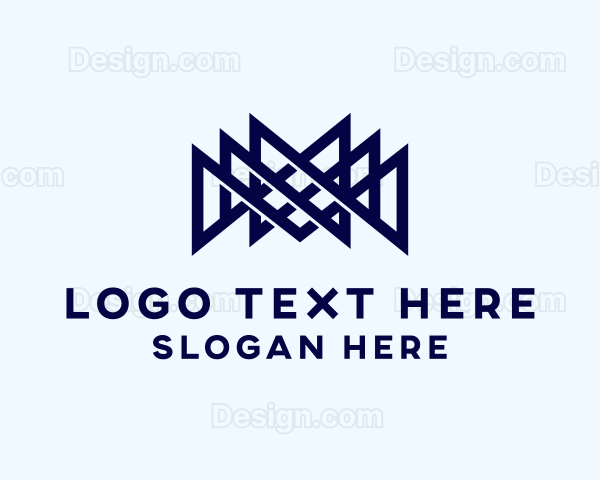 Geometric Industrial Structure Logo