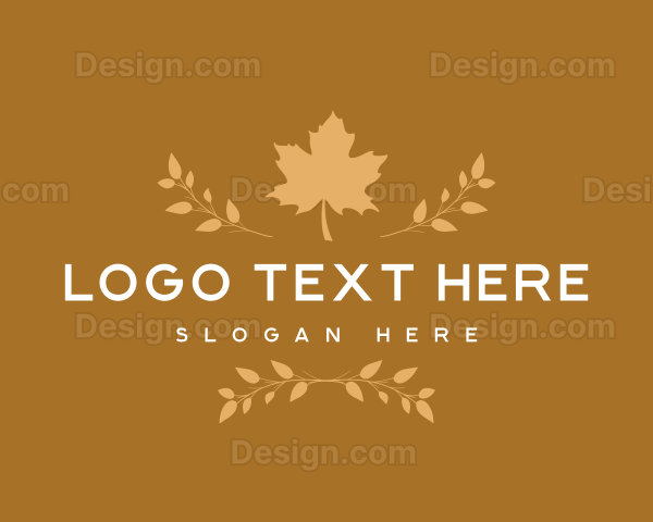 Autumn Leaf Nature Logo